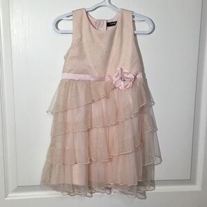 3 for $30 George Sparkling Peach Layered Dress